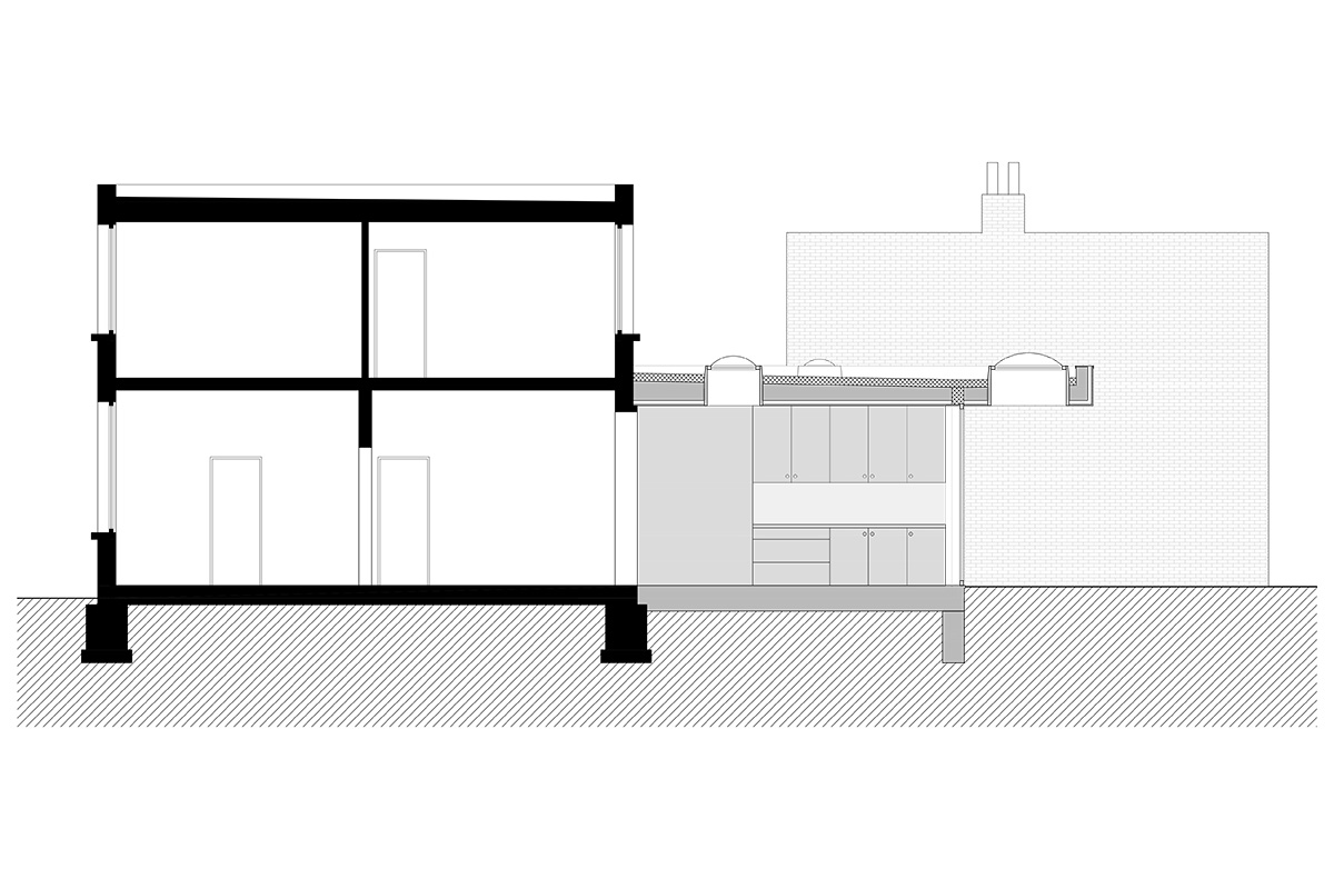 Oudstrijdersstraat - snede